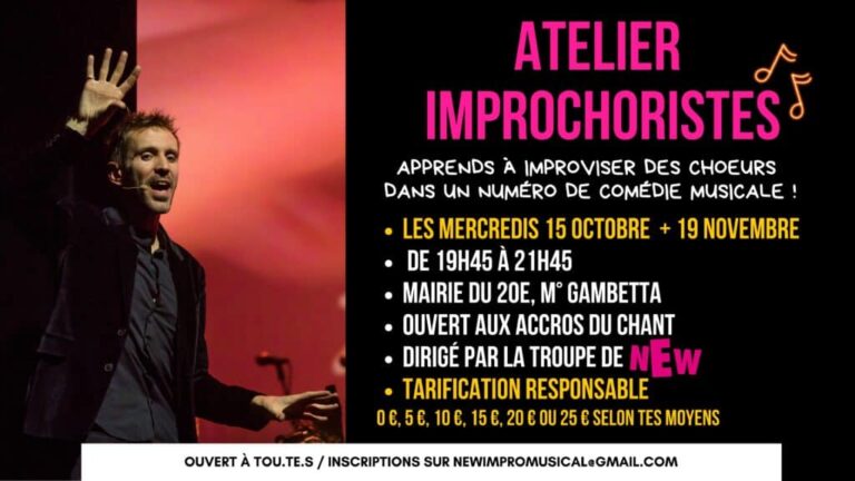 NEW – Le spectacle de comédie musicale improvisée